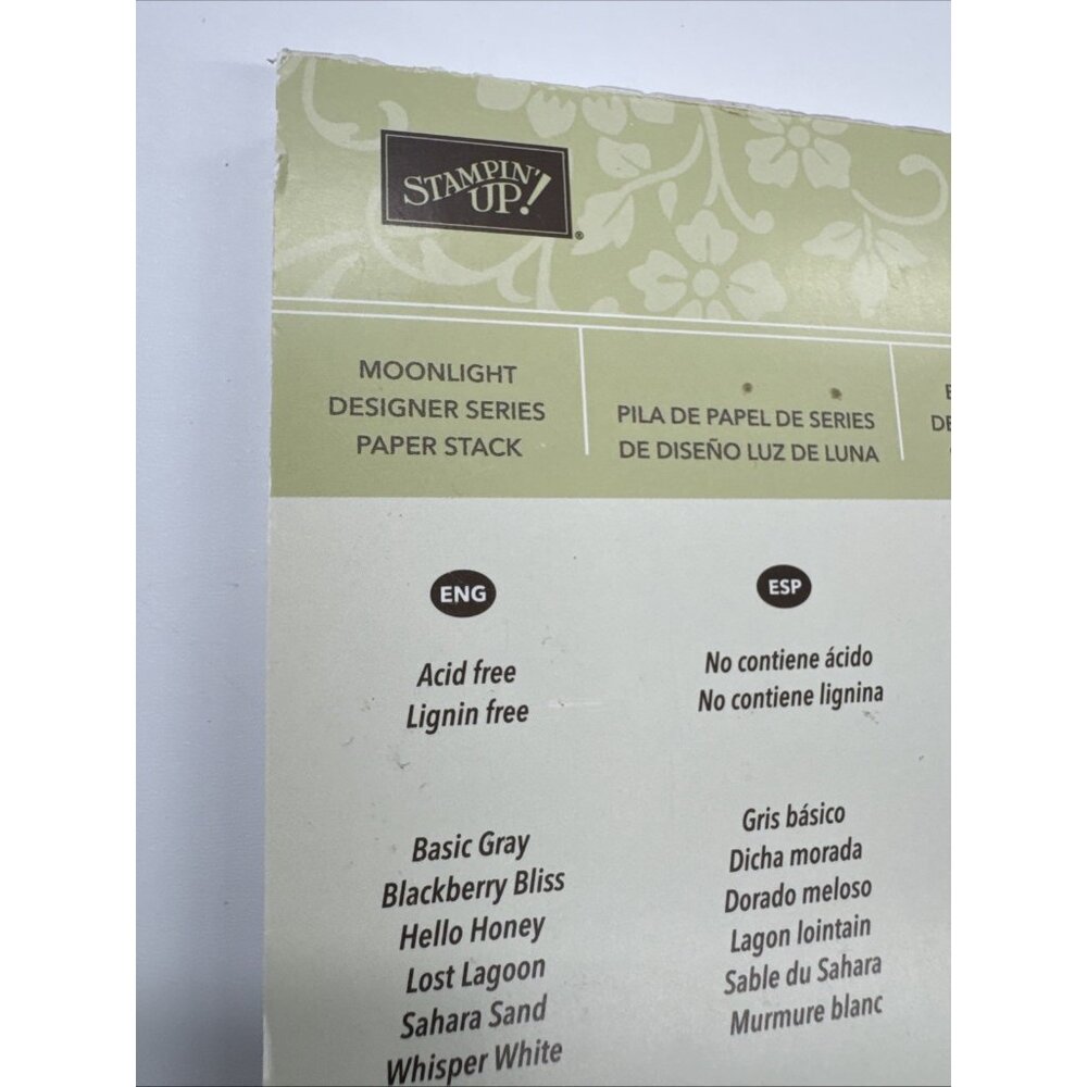 Stampin Up! Moonlight & Print Poetry Designer Series Paper Stacks Lot of 3 Packs - Picture 3 of 8